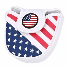 American Flag MALLET PUTTER HEADCOVER - MAGNETIC - fit ODYSSEY 2-Ball # 7 - NEW