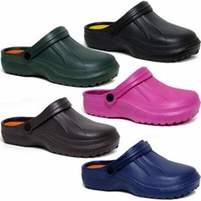 Mens Ladies Garden Mules