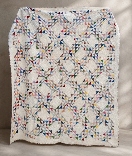 Vintage feedsack ocean wave - ocean,