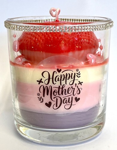 Decorative candle happy