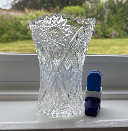 Unmarked clear cut glass - unmarked,