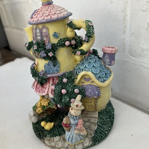 Teapot ceramic rabbits - teapot, rabbits,