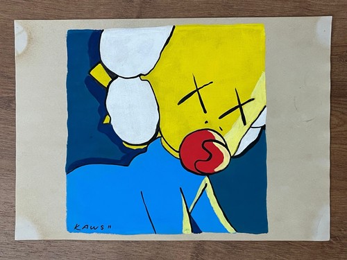 Kaws drawing and - drawing, on