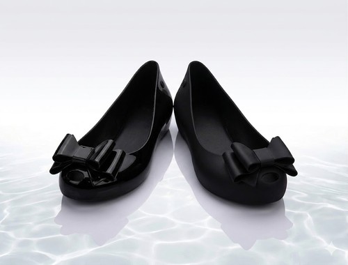 Womens black jelly ballet - womens,