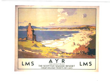 RAILWAY ADVERT POSTER ON