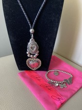 Bibi Bijoux Silver Coloured Necklace And Bracelet Set