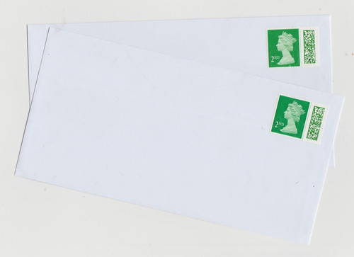 100 2nd class unfranked green