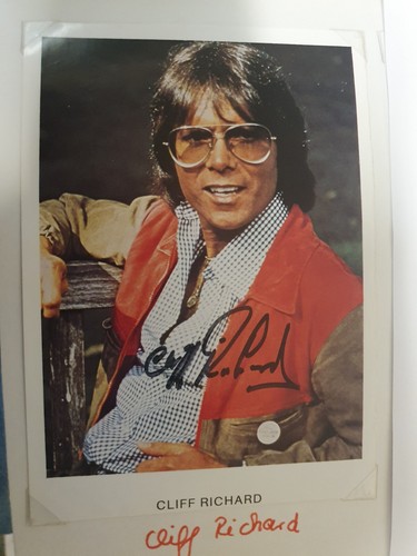 Cliff richard autograph - cliff,
