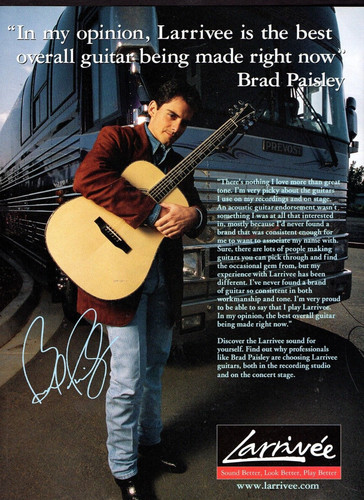Vtg brad paisley larrivee - vtg,