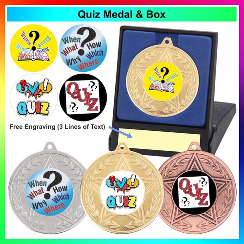Quiz medal presentation - medal, a