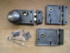 SOLID CAST IRON Door Rim Knob