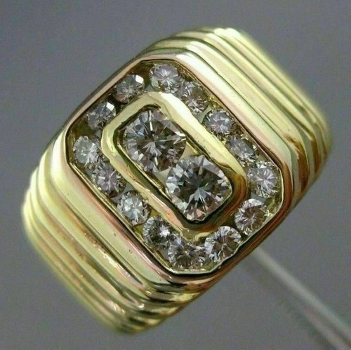 Estate wide 50ct diamond 18k - wide, .50ct