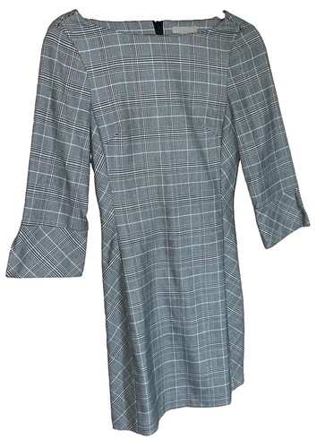 Glen plaid dress womens sz - h&m,