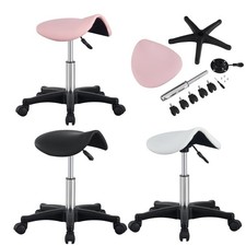 Swivel Saddle Stool PU Height