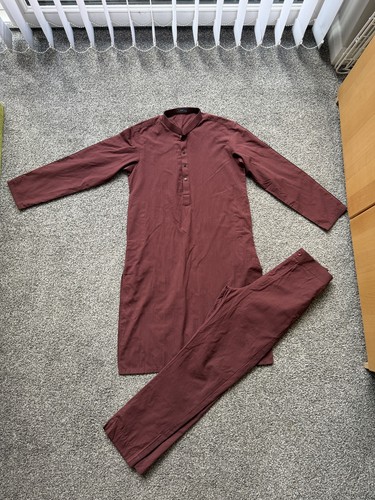 Teens maroon boy kameez - teens,