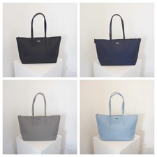 Lacoste ECLIPSE Tote Bag for Women - Stylish ZIP Black SMALL Design UK