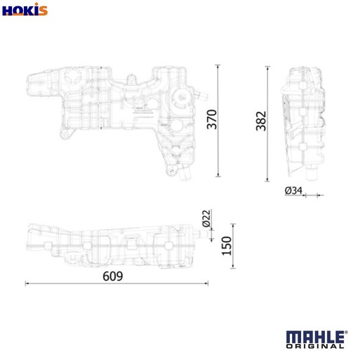 Expansion tank coolant crt - expansion,