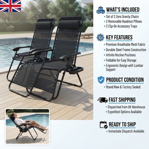 Luxury zero gravity chairs set - gravity,