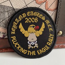 Leyland Eagles MCC Motorcycle Club Plucking The Eagle 2008 Cloth Badge