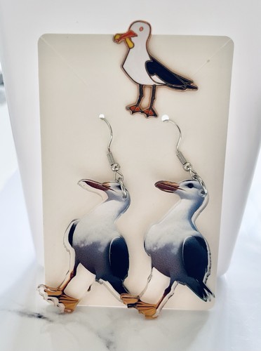 Seagull earrings and - seagull,