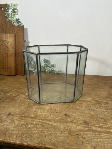 Vintage octagonal terrarium - octagonal,