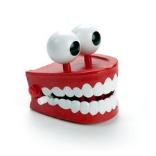 Chomping Teeth with LED Eyes