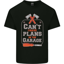 Plans In the Garage Carpenter DIY Tradesman Mens Light Cotton T-Shirt