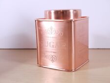 Retro Copper Plated Sugar Tin Kitchen Storage Canisters Container