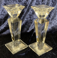 Pair Of Bohemian Lead Crystal