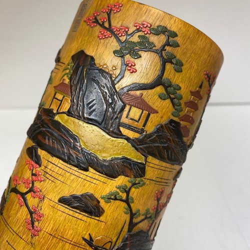 Chinese antique carved bamboo - chinese,