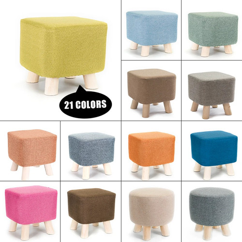 Small wooden footstool - small,