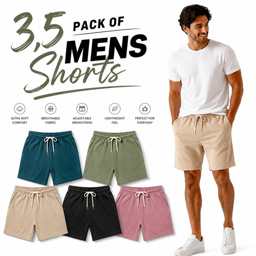 Pack mens shorts casual - 3,