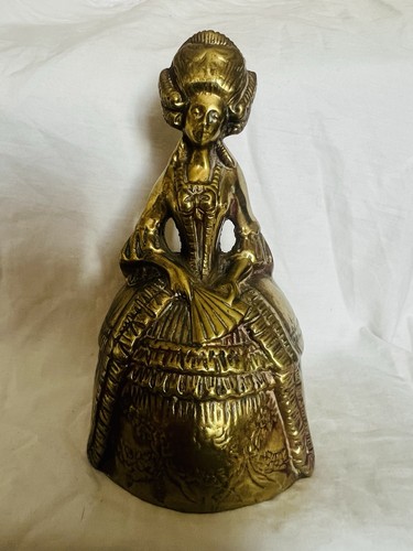 Heavy solid brass lady bell - heavy,