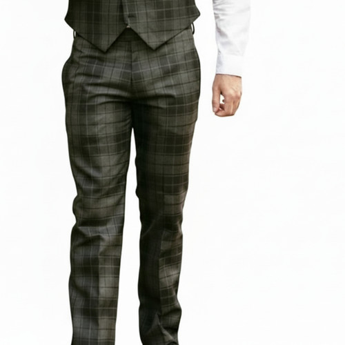 Grey highlander tartan - grey,