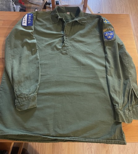 Swedish military field shirt - military,