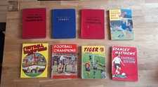 Collection of vintage football and sport annuals from 1950s, 1960s and 1970s