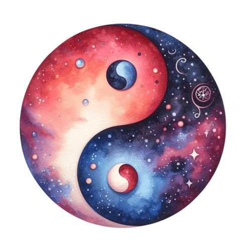 Red blue yin - red-blue,