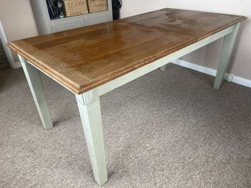 Oak extendable dining table - oak,