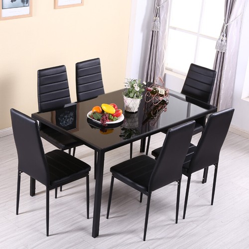 Black dining table and - table,