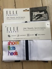 Elle Travel 2 Pack Travel Shoe Bags BRAND NEW RRP  £30