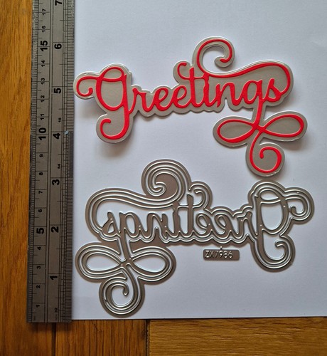 Greetings word shadow 2 - word, &