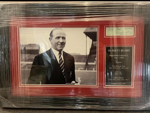 Matt busby signed manchester - matt,