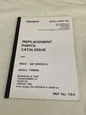 TRIUMPH 1960 62 Workshop parts