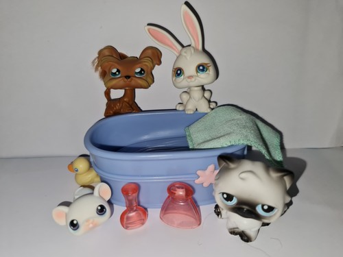 Littlest pet shop bath - pet, 4-pack
