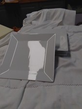 Set Of 4 Homestore White Square Porcelain Large Dinner Plates 27cm