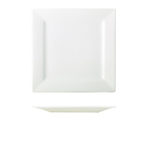 Porcelain square dinner - porcelain, plates