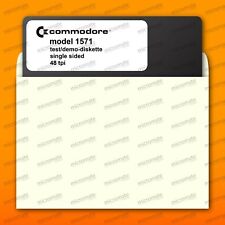 Commodore 64/128 1571 Disk Drive Test Utilities & Demo 5.25" Floppy Disk