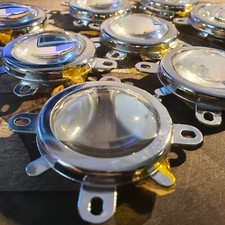 44mm LED Lens Optical Glass 120 Degree + 50mm Reflector Collimator + Bracket