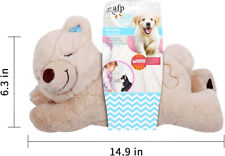 Warm Bear Dog Puppy Comforter Toy Soft Real feel Puppies Whelping AFP