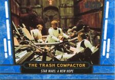 Star Wars 40th Anniversary Blue Base Card #24 The Trash Compactor